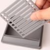 Metal Sticky Note Holder with Stencil – Sleek Desk Organizer - Image 5