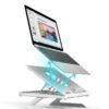 Adjustable Aluminum Laptop Stand – 3-in-1 Foldable Riser with Phone Holder - Image 10