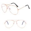3026 Anti-Blue Light Glasses – Metal Frame Flat Lens Eyewear for Screen Protection - Image 3
