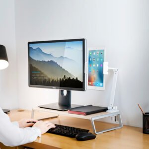 Multifunctional Folding Tablet Stand – Universal Clip for iPad & Devices