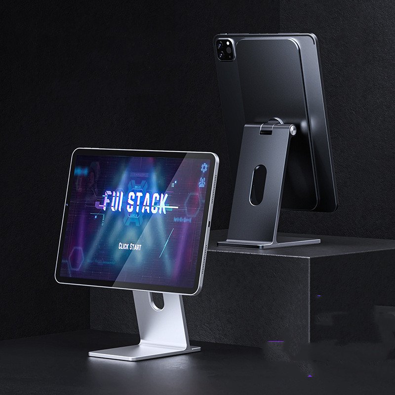 Magnetic Foldable iPad Stand – Adjustable Desktop Tablet Dock - Image 5