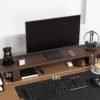 Solid Wood Monitor Riser – Desktop Shelf for Screen Height & Storage - Image 6