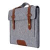 Protect your laptop with this minimalist felt laptop sleeve—shockproof, wear-resistant ; lightweight. Available in 11–15 inch sizes, in light or dark gray. - Image 3