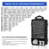 115-in-1 Precision Magnetic Screwdriver Kit – Multi-Bit Repair Tool for Electronics & DIY - Image 10