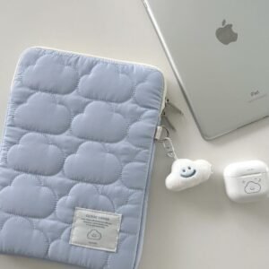 Cute Embroidered Cloud Laptop & iPad Bag