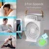 Portable USB Air Cooler – 5-Speed Fan with 7-Color LED, Mist Spray  600ml Tank - Image 7