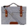 Protect your laptop with this minimalist felt laptop sleeve—shockproof, wear-resistant ; lightweight. Available in 11–15 inch sizes, in light or dark gray. - Image 7
