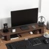 Solid Wood Monitor Riser – Desktop Shelf for Screen Height & Storage - Image 5