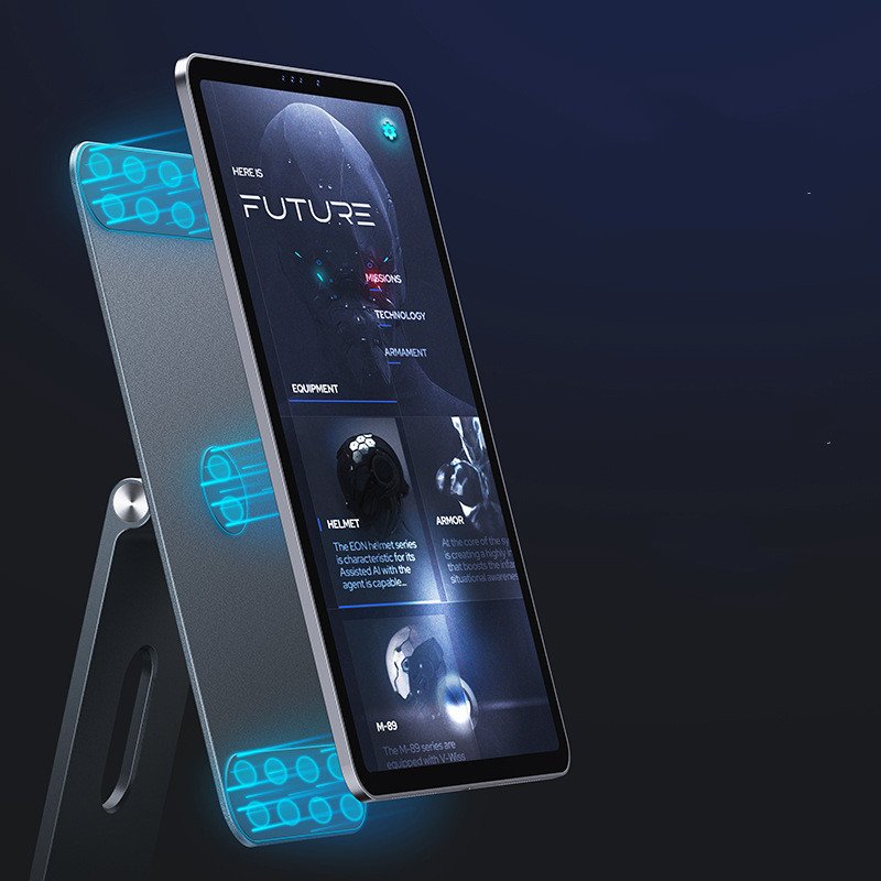 Magnetic Foldable iPad Stand – Adjustable Desktop Tablet Dock - Image 6