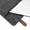 Protect your laptop with this minimalist felt laptop sleeve—shockproof, wear-resistant ; lightweight. Available in 11–15 inch sizes, in light or dark gray. - Image 8